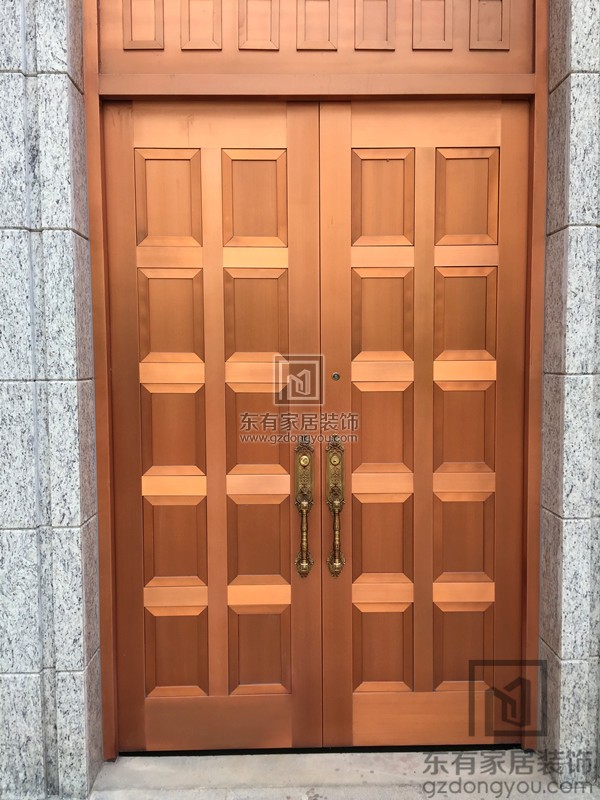 御湖名邸別墅鋁合金仿銅門 御湖名邸別墅鋁合金仿銅門
