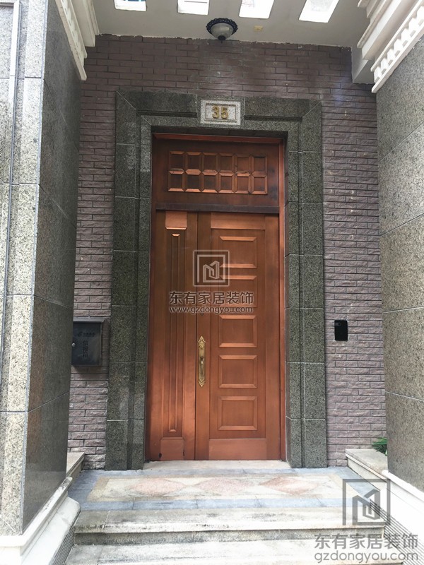 御湖名邸別墅鋁合金仿銅門 御湖名邸別墅鋁合金仿銅門