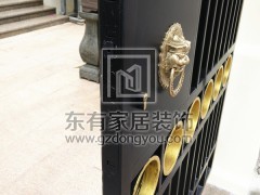 二沙島別墅不銹鋼烤漆大門