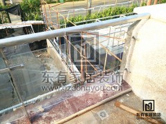 番禺金山谷吳小姐別墅不銹鋼玻璃欄桿 LG-016