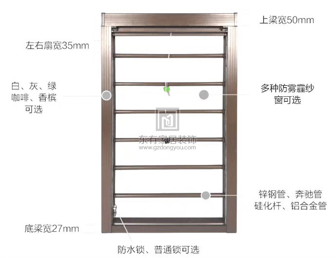彩色鋁紗窗 MC-051 彩色鋁紗窗 MC-051