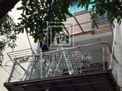 云影花園加裝鋼結構陽臺、陽臺欄桿、玻璃雨棚 LG-039