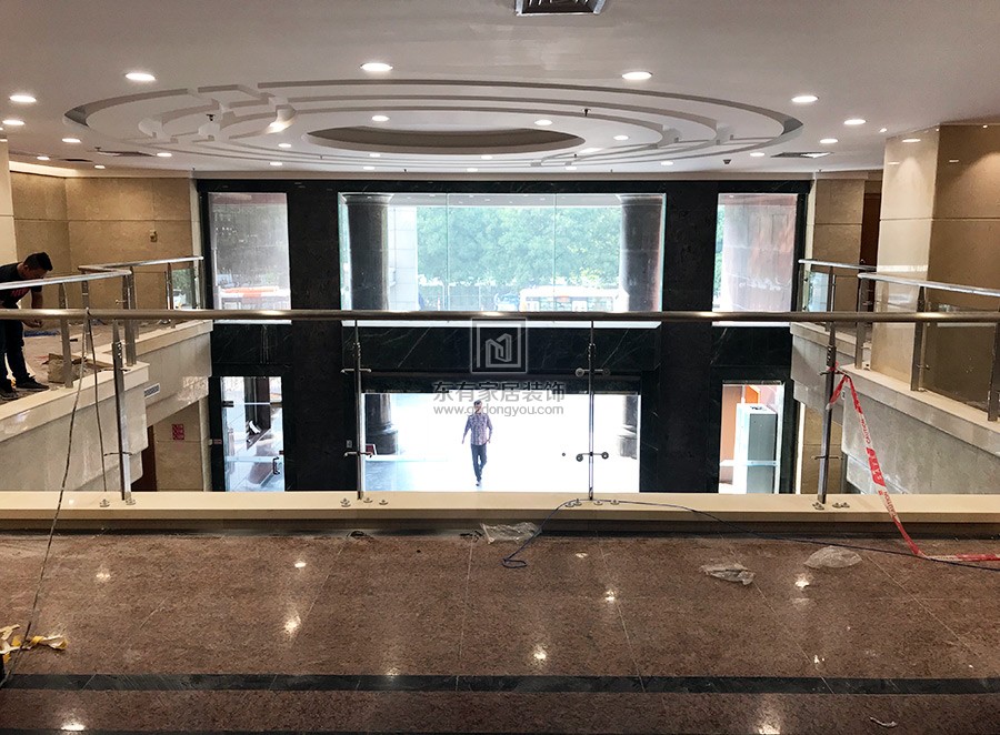 廣州市政民路檢察院不銹鋼玻璃欄桿 LG-021