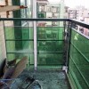 上渡路柏惠花園陽臺(tái)玻璃欄桿 LG-009