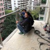 上渡路柏惠花園陽臺(tái)玻璃欄桿 LG-009