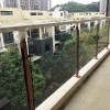 御金曉島別墅陽臺紅古銅色玻璃欄桿 LG-032