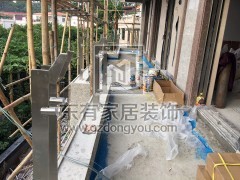 白云堡別墅不銹鋼玻璃欄桿安裝 LG-001