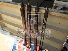 御金沙曉島別墅陽(yáng)臺(tái)不銹鋼玻璃紅古銅色欄桿 LG-032
