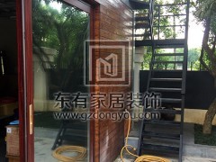 廣州二沙島丁生烤漆不銹鋼樓梯 FS-018