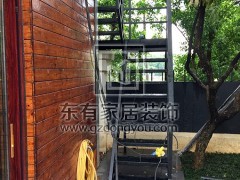 廣州二沙島丁生烤漆不銹鋼樓梯 FS-018