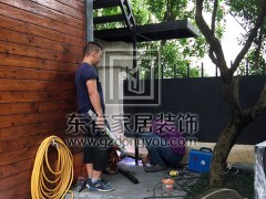 廣州二沙島丁生烤漆不銹鋼樓梯 FS-018
