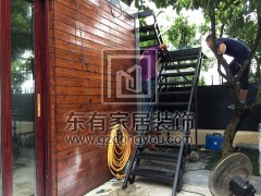 廣州二沙島丁生烤漆不銹鋼樓梯 FS-018