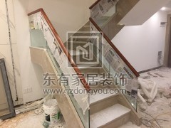 海濱花園復式樓梯玻璃扶手 FS-021