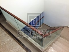 海濱花園復式樓梯玻璃扶手 FS-021