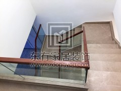 海濱花園復式樓梯玻璃扶手 FS-021