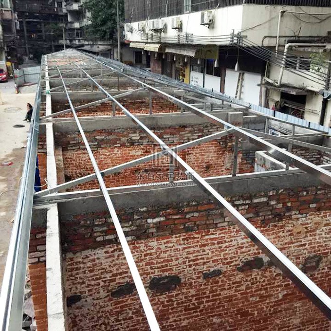 花園酒店附近屋面雨棚搭建 YP-017