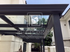二沙島鋁合金玻璃雨棚 YP-003