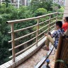 廣州小區不銹鋼陽臺護欄、隱形防盜網安裝工程 FDW-013