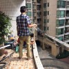 廣州小區不銹鋼陽臺護欄、隱形防盜網安裝工程 FDW-013