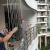廣州小區不銹鋼陽臺護欄、隱形防盜網安裝工程 FDW-013