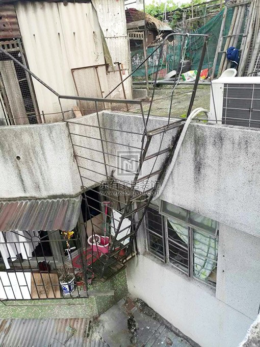 海珠區梁先生天臺搭建鋼梯 FS-036