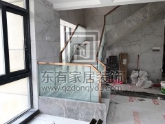 金沙洲江悅灣陳先生玻璃樓梯扶手 FS-041