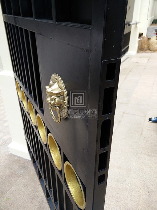 新世界花園不銹鋼噴漆庭院大門 DM-005 新世界花園不銹鋼噴漆庭院大門 DM-005