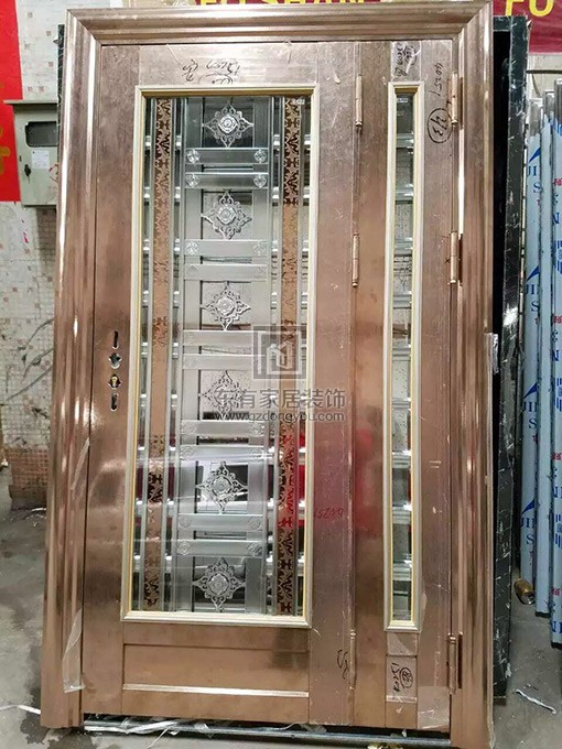 玫瑰金防盜門 DM-014 玫瑰金防盜門 DM-014