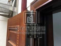 二沙島別墅不銹鋼仿木門 DM-020