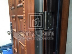 二沙島別墅不銹鋼仿木門 DM-020
