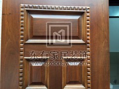 二沙島別墅不銹鋼仿木門 DM-020