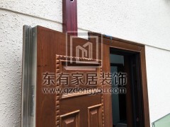 二沙島別墅不銹鋼仿木門 DM-020
