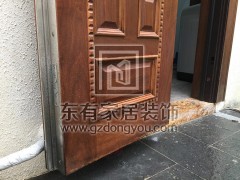 二沙島別墅不銹鋼仿木門 DM-020
