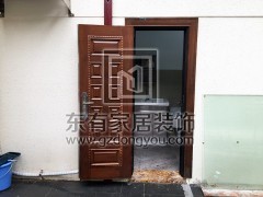 二沙島別墅不銹鋼仿木門 DM-020