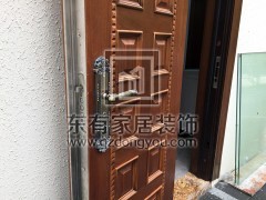 二沙島別墅不銹鋼仿木門 DM-020