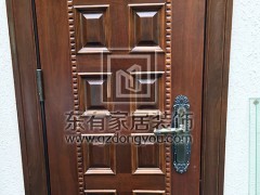 二沙島別墅不銹鋼仿木門 DM-020