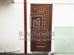 二沙島別墅不銹鋼仿木門 DM-020