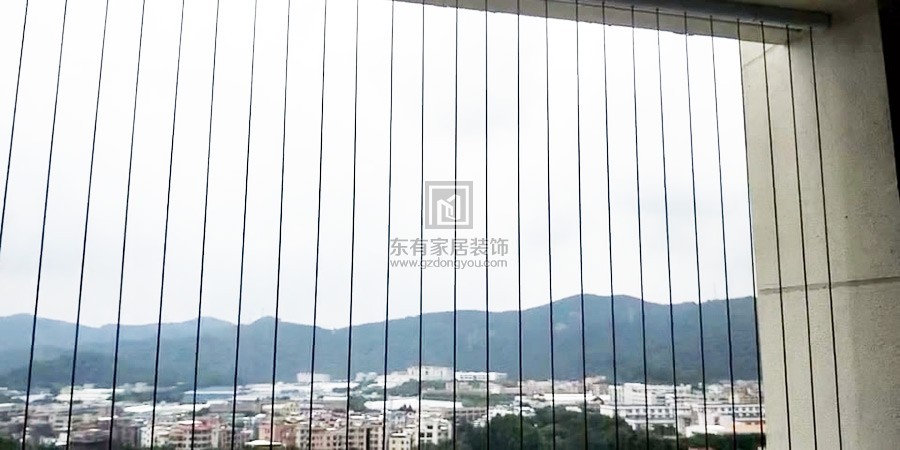 實地常春藤3期陽臺隱形防盜網 FDW-036