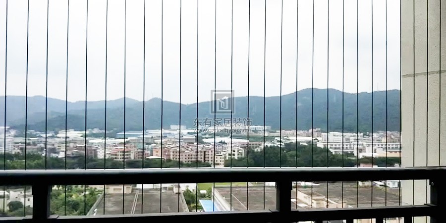實地常春藤3期陽臺隱形防盜網 FDW-036