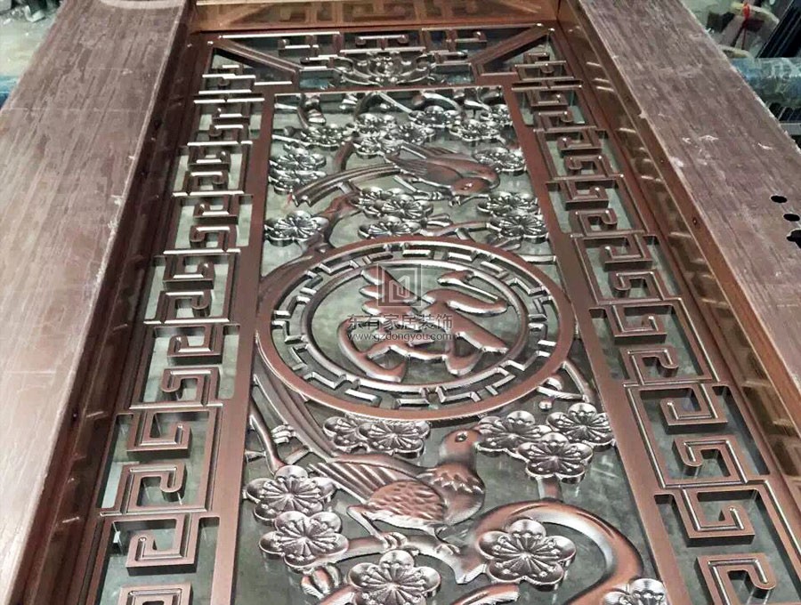 不銹鋼香檳金防盜門 DM-009