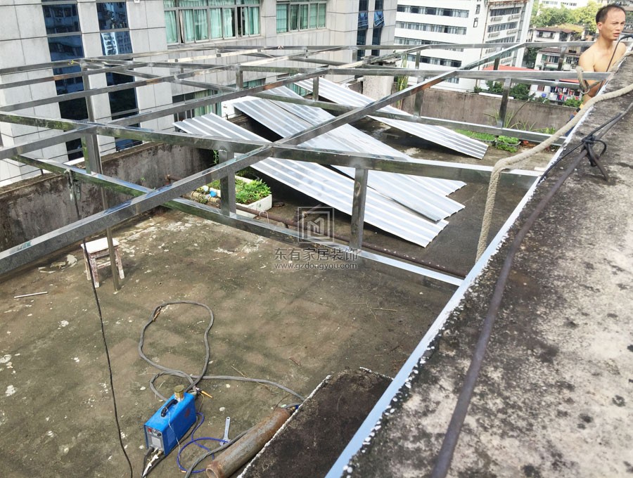 北京路劉小姐不銹鋼雨棚 YP-001