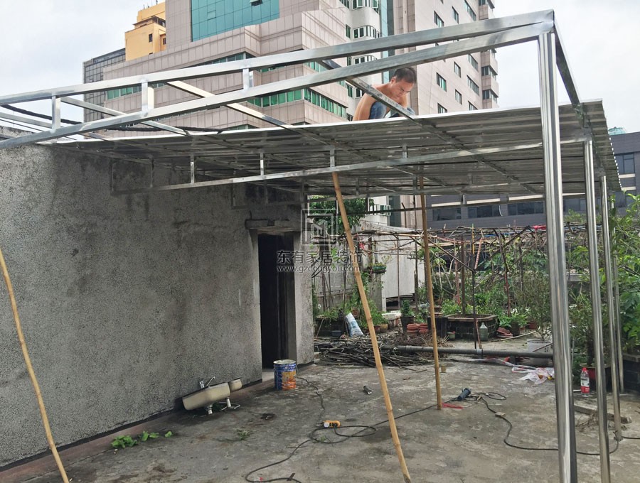 北京路劉小姐不銹鋼雨棚 YP-001