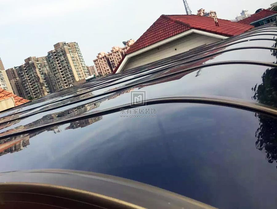 別墅停車位土豪金雨棚 YP-025