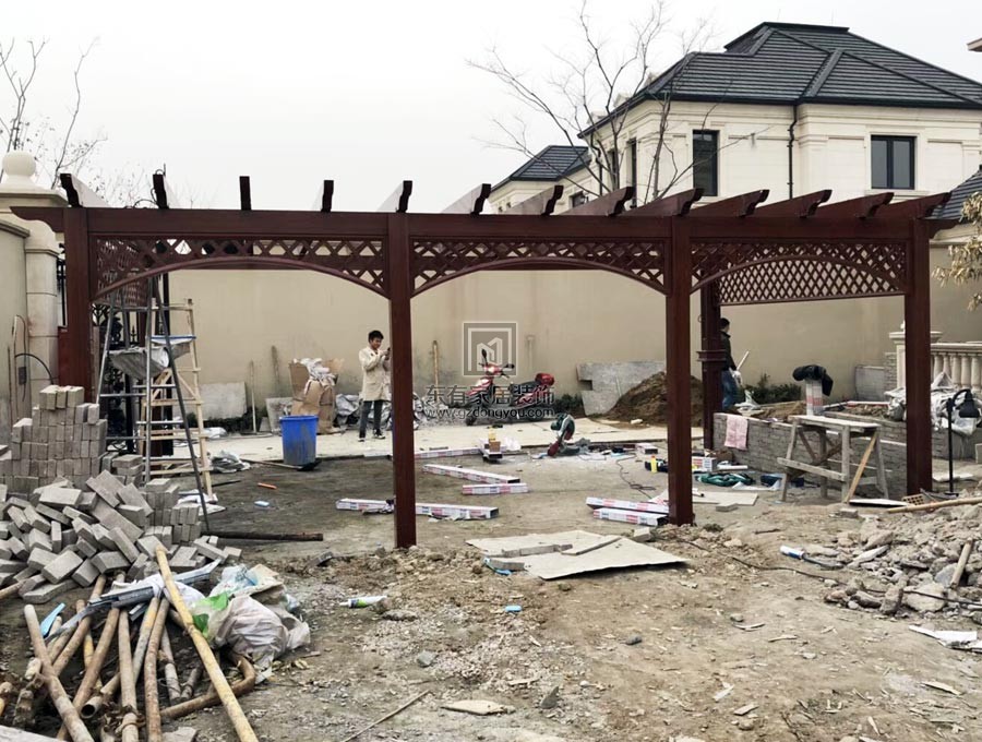 仿木鋁合金雨棚 YP-023