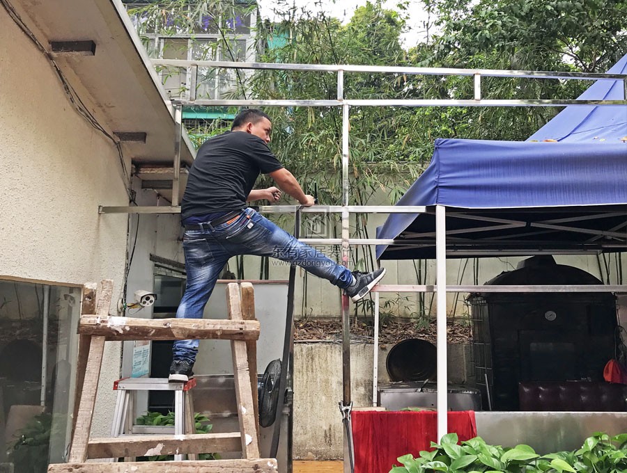 華僑新村徐先生不銹鋼雨棚 YP-035