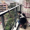 天河嘉寶華庭王先生陽臺不銹鋼玻璃欄桿 LG-076