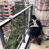 天河嘉寶華庭王先生陽臺不銹鋼玻璃欄桿 LG-076