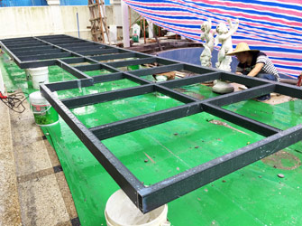 二沙島鋁合金玻璃雨棚
