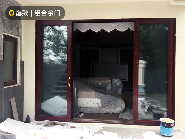 別墅重型提升推拉門（德國HOPO系統(tǒng)，三軌帶砂，中空隔音玻璃） MC-034