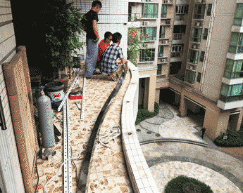 光大花園陽臺欄桿更換